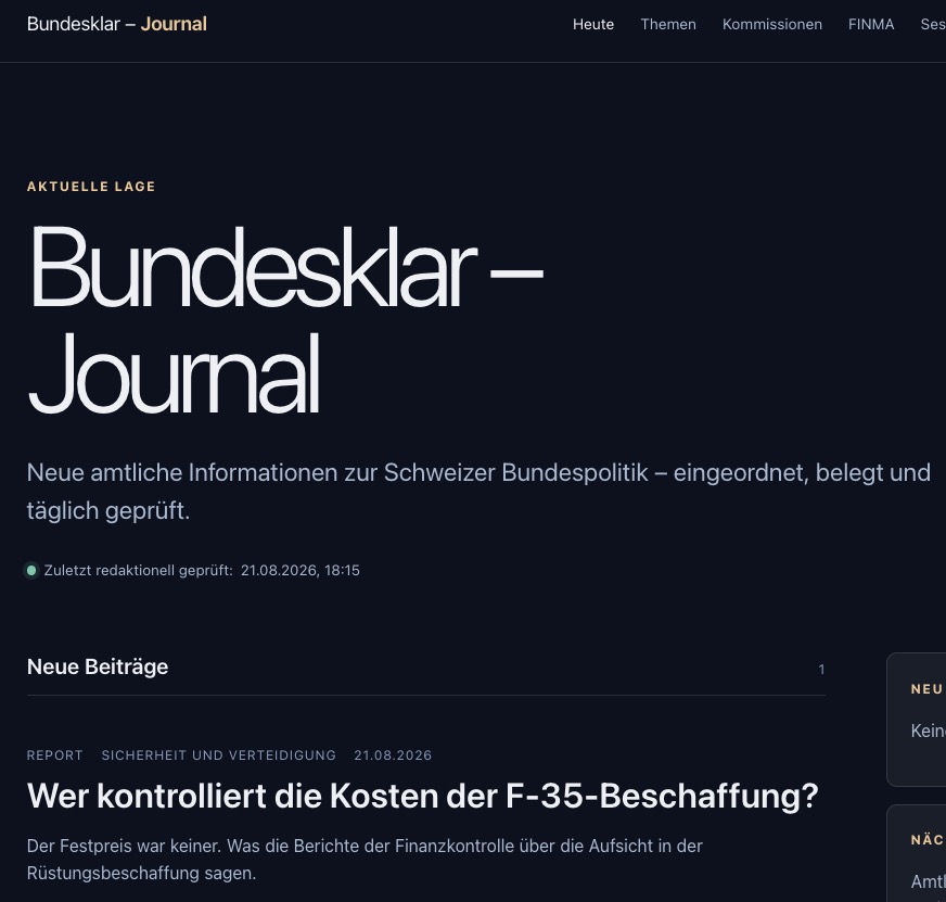 Vorschau von Bundesklar – Journal